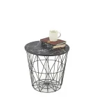 COFFEE TABLE HARISSA B, TOP - BLACK MARBLE, FRAME - BLACK order